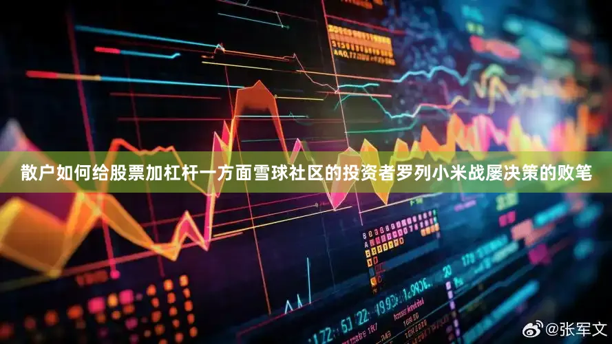 散户如何给股票加杠杆一方面雪球社区的投资者罗列小米战屡决策的败笔